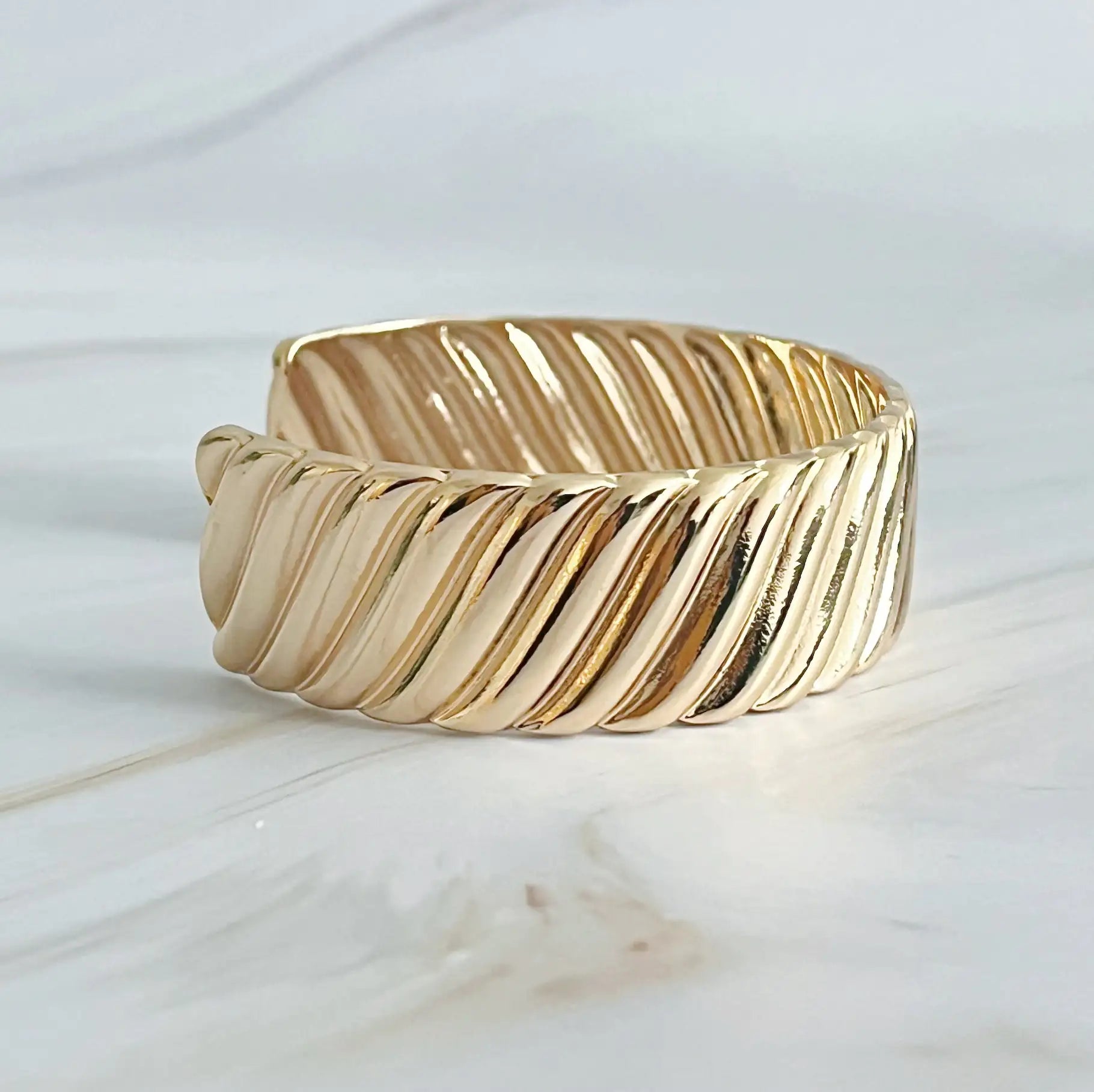 Cabled Cuff Bracelet