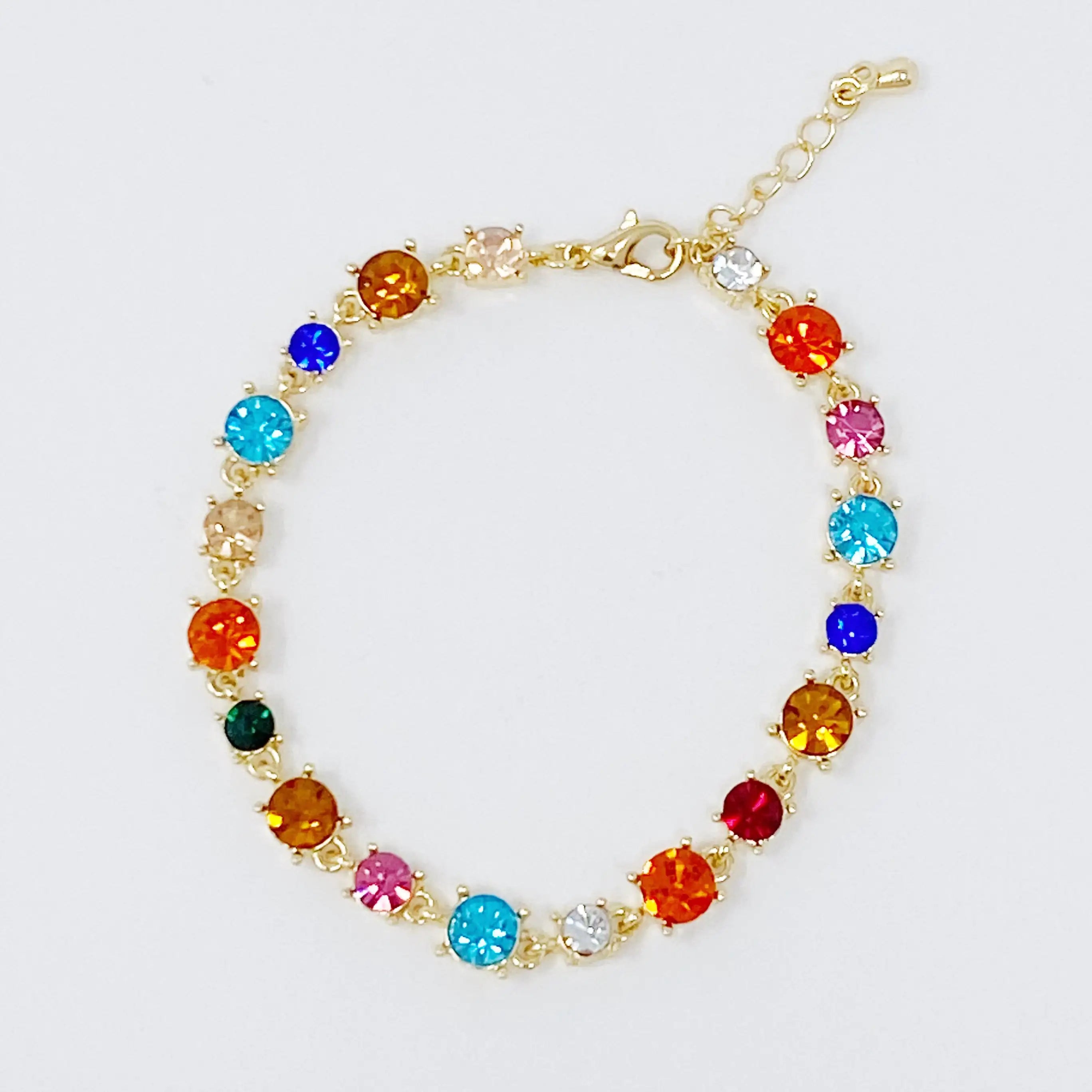 Buy multi Crystals All Around Bracelet