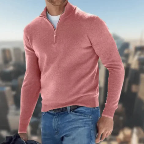 Buy pink Men&#39;s Long-Sleeved Cardigan