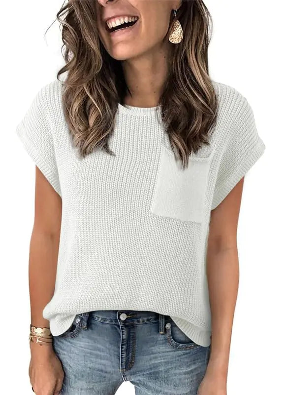 Women's Casual Loose Knit Tunic Top