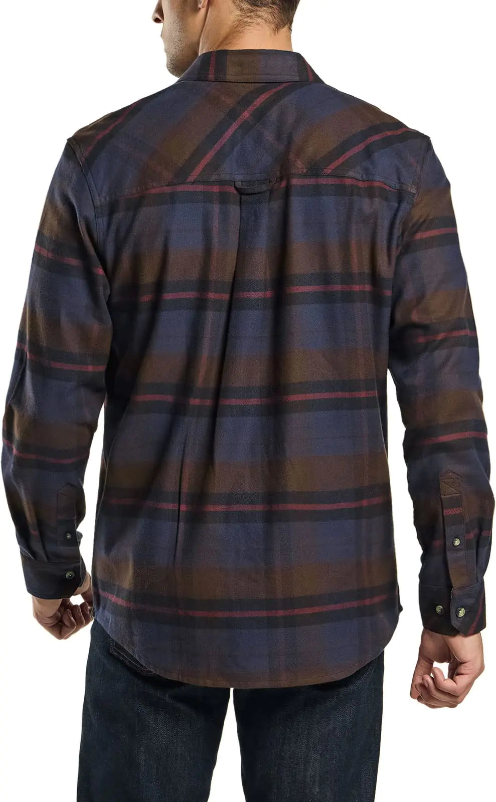 CQR Men's Cotton Flannel Plaid Shirt