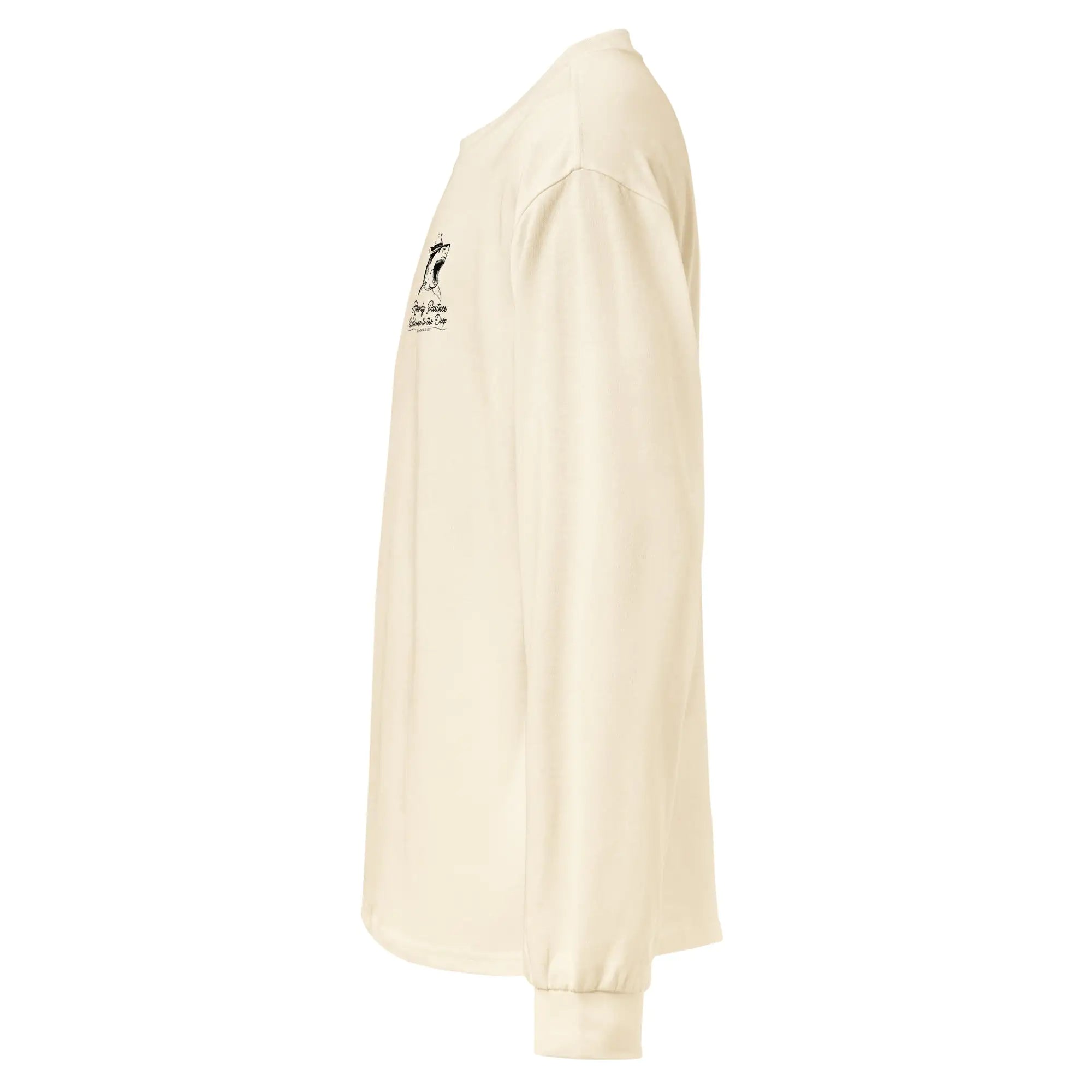 Premium 'Welcome to the Deep' White Shark Heavyweight Long Sleeve Shirt