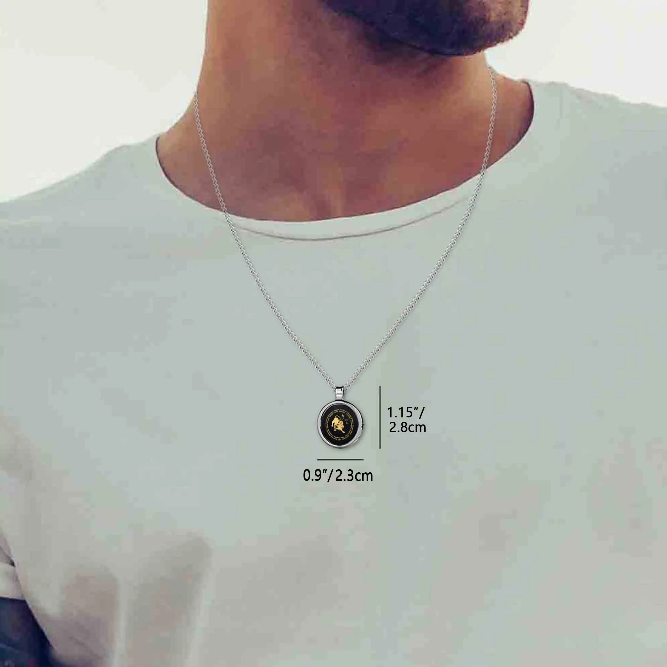 24k Gold Leo Zodiac Lover Necklace