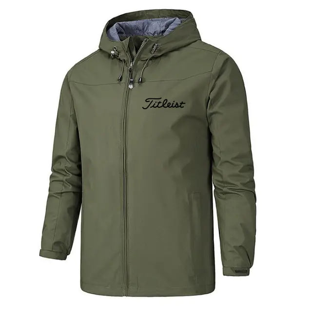 Buy army-green Men&#39;s Waterproof Windbreaker Jacket