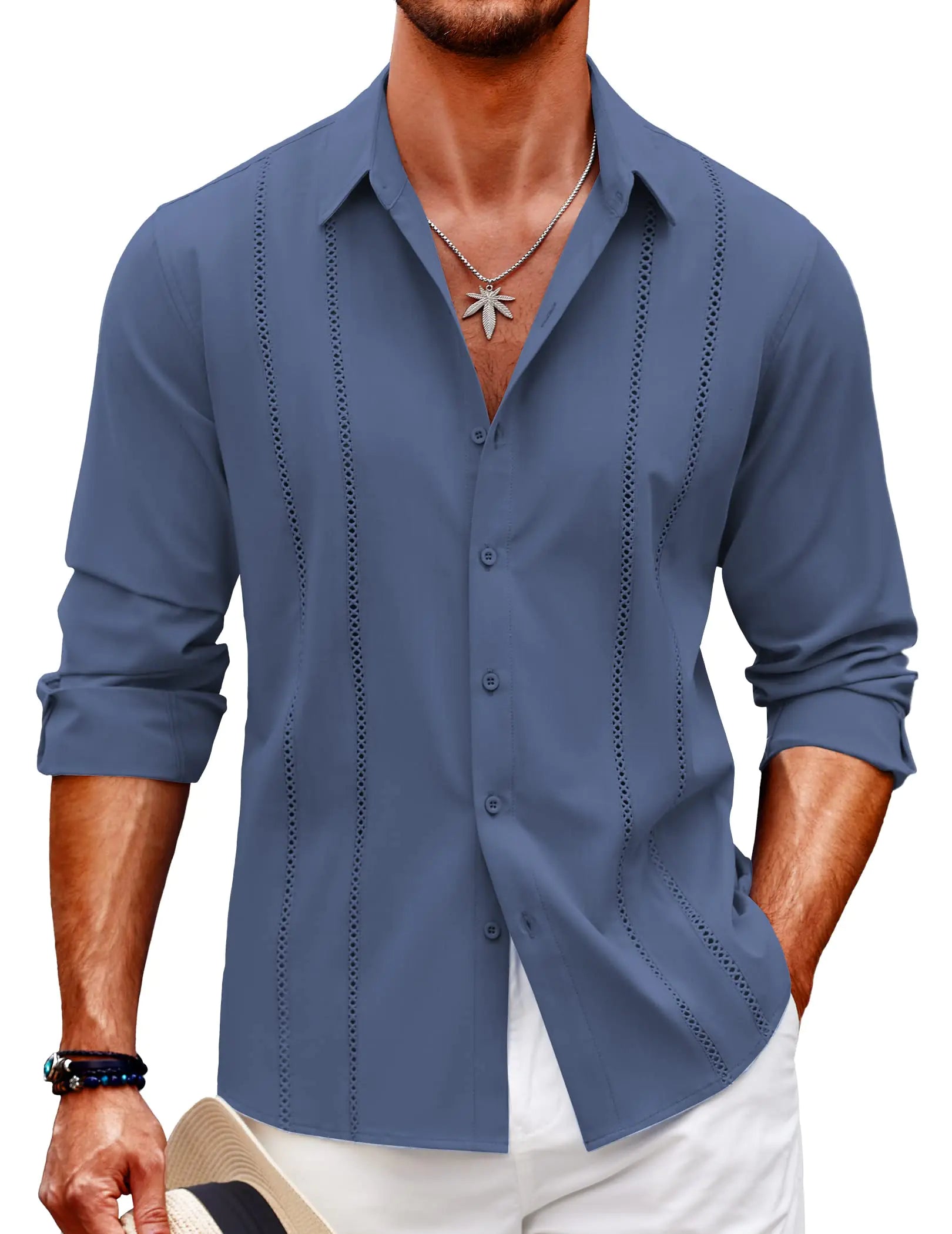 Men's Cuban Guayabera Shirt - 0