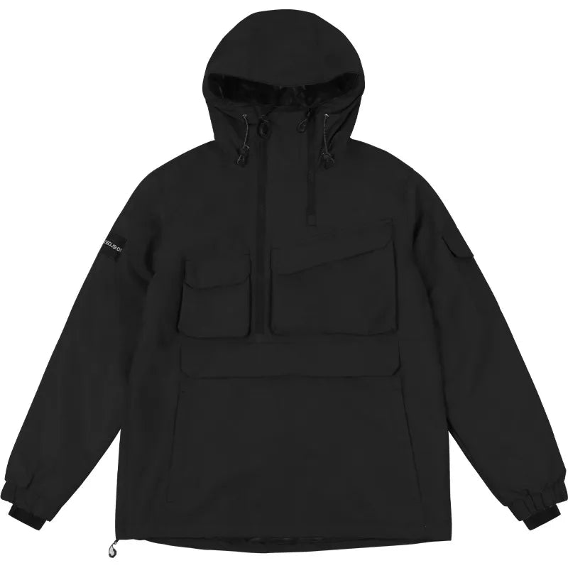 Buy black Windproof Ski Coat