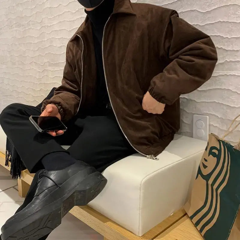 Buy dark-brown Korean Winter Parkas Male Winter Jackets