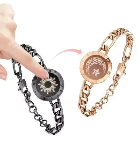 Buy figaro-black-gold Celestial Love Touch Bracelets