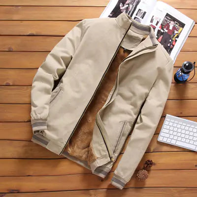 Buy light-khaki Men&#39;s Bomber Jackets