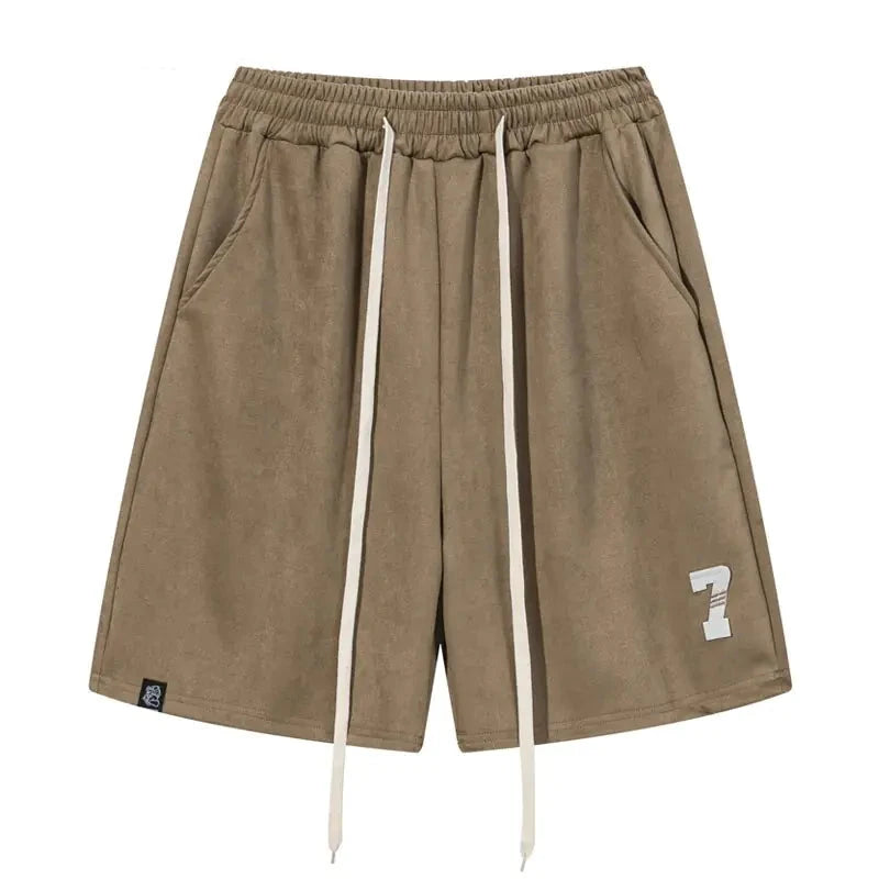 Harajuku Suede Shorts for Men