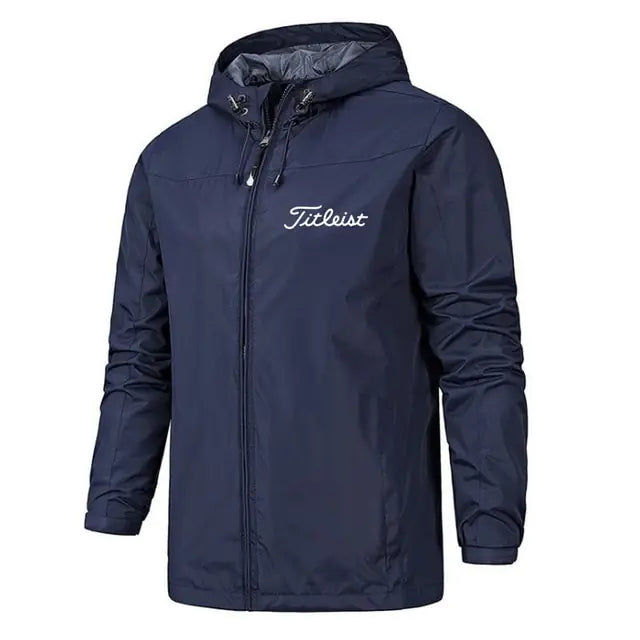 Buy dark-blue-1 Men&#39;s Waterproof Windbreaker Jacket