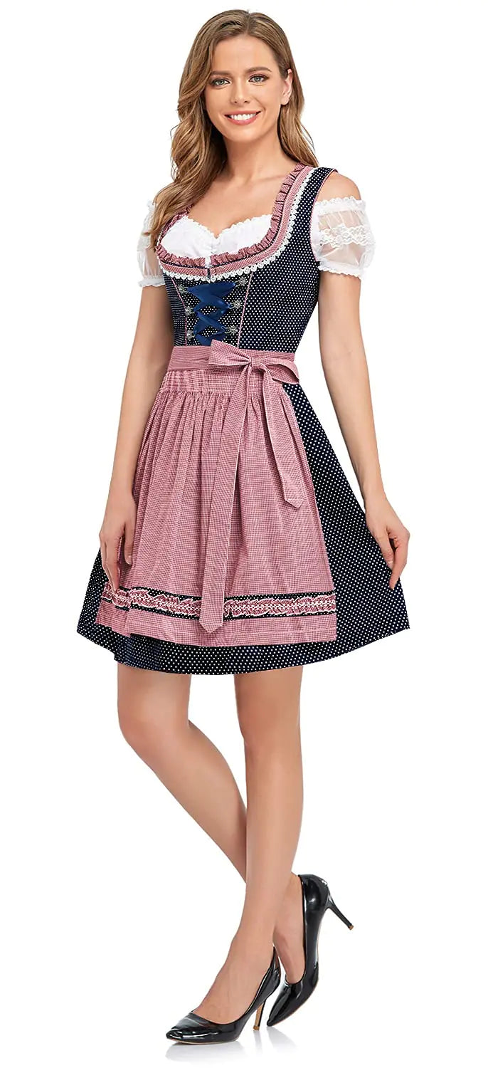 Women’s 3-Piece Bavarian Oktoberfest Dirndl Dress